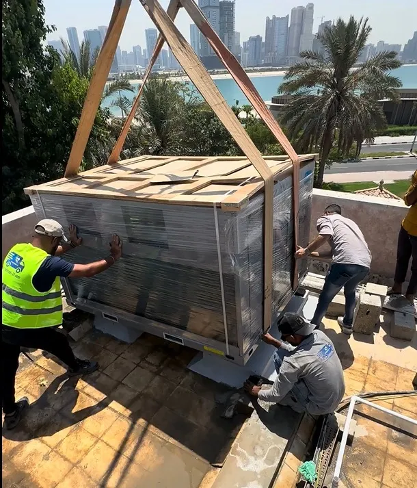 Organised residential cooling infrastructure with service access and controls