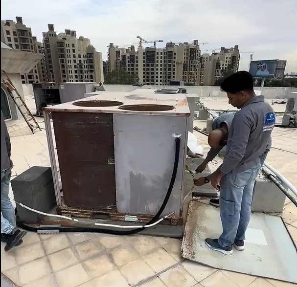 Central A/C ductwork installation and inspection