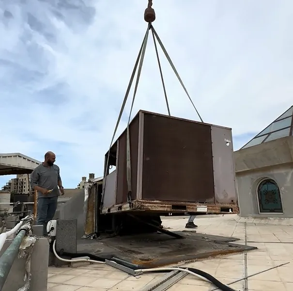 Central A/C technical service and airflow check