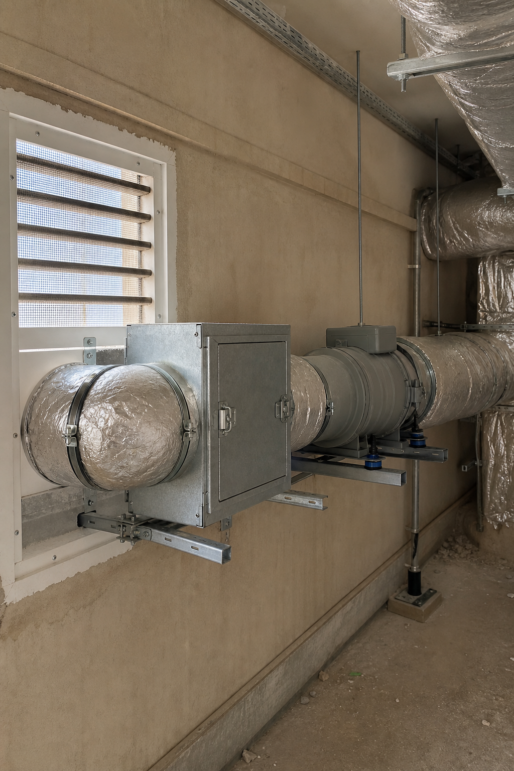 Testing airflow and air exchange rate