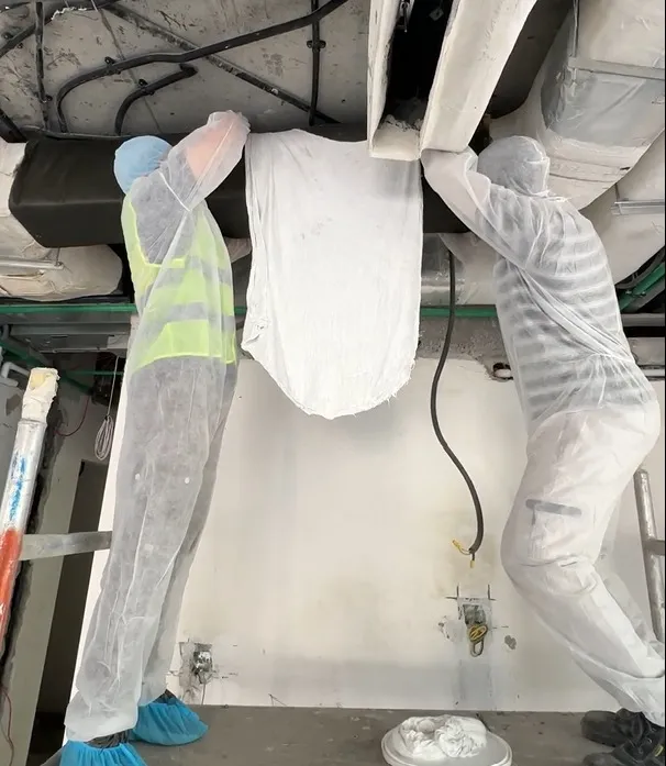 Ducted split A/C ductwork installation
