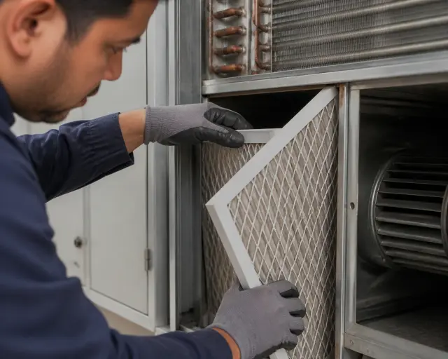 Fresh Air Handling Unit filtration inspection