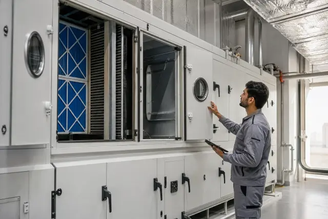 Fresh Air Handling Unit technical testing and commissioning
