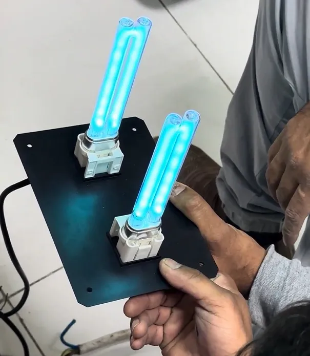 UV light treatment chamber for conditioning system air paths