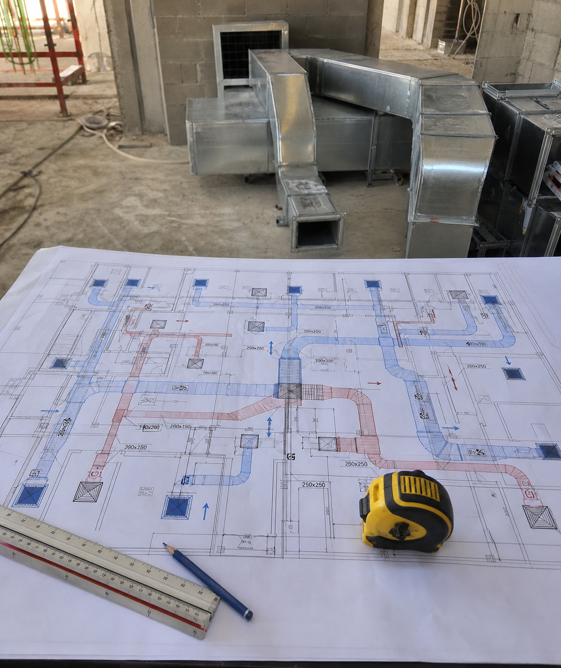 Ventilation system design layout
